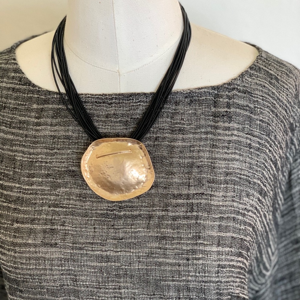 Hammered Gold Necklace